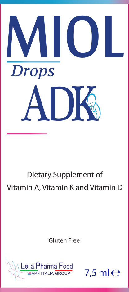 MIOL ADK drops | قطره ویتامین آ+د+کا میول